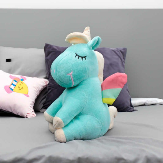 Yeşil 35 CM Oturan Unicorn Peluş Ayıcık Oyuncak