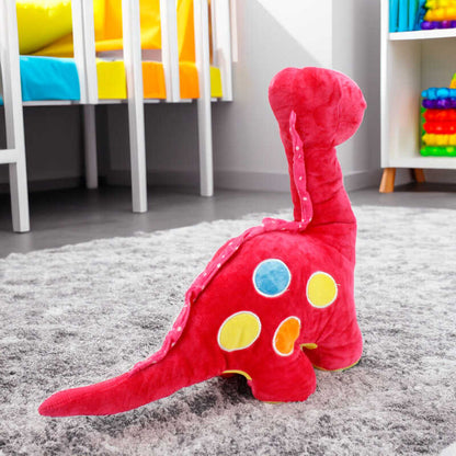 Kırmızı Renk Dinozor Peluş Oyuncak Hediye 45CM