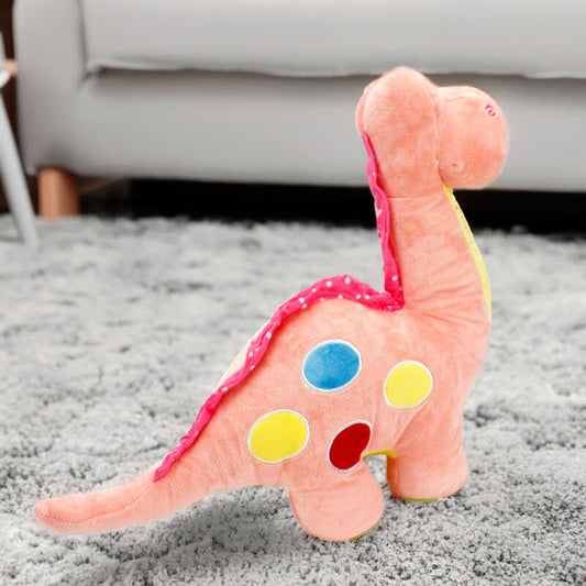 Somon Renk Dinozor Peluş Oyuncak Hediye 45CM